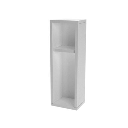 Noční stolek TURRA 65x15 cm bílá