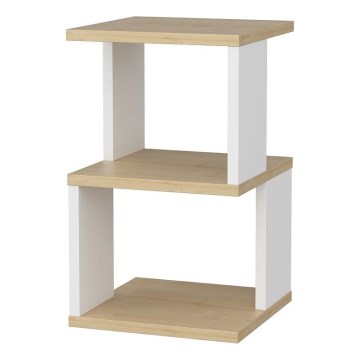 Noční stolek ZUNA 30x30 cm dub/bílá