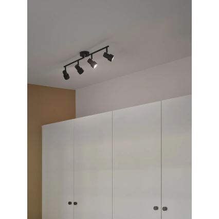 Nordlux - Bodové svítidlo BOSTON 4xGU10/5W/230V černá