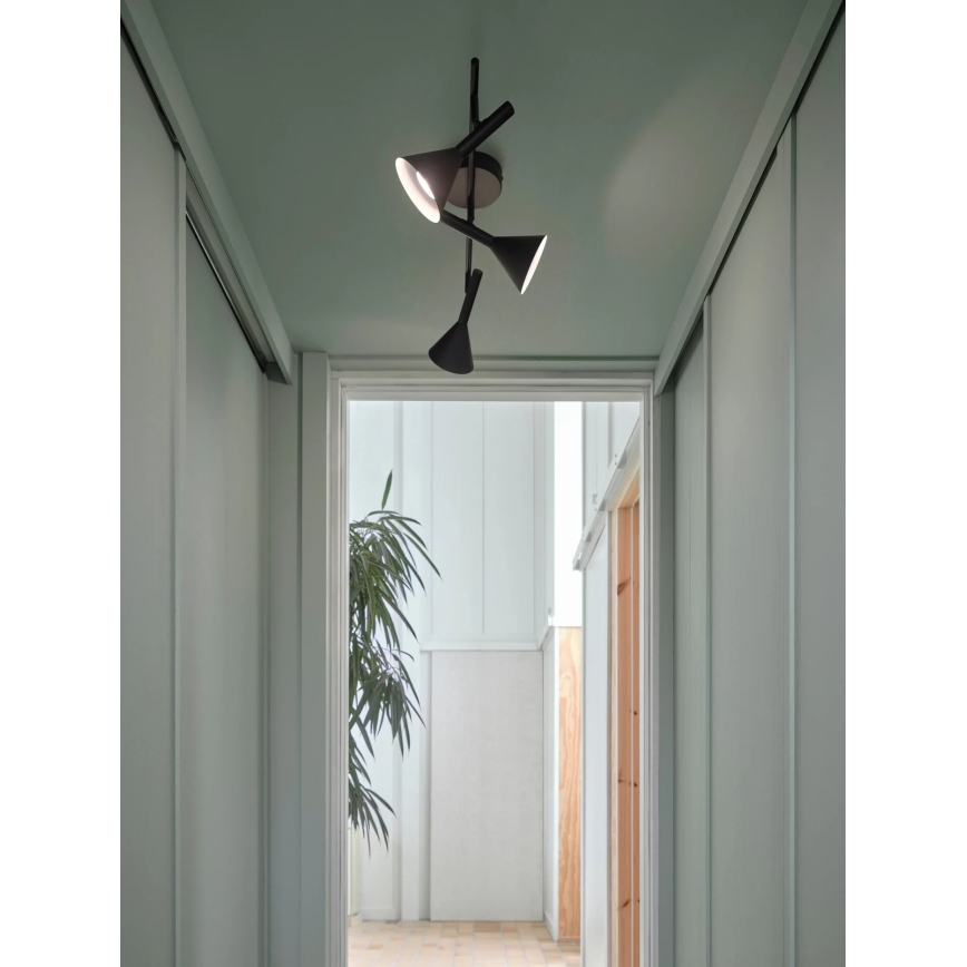 Nordlux - Bodové svítidlo KELVIS 3xGU10/12W/230V černá