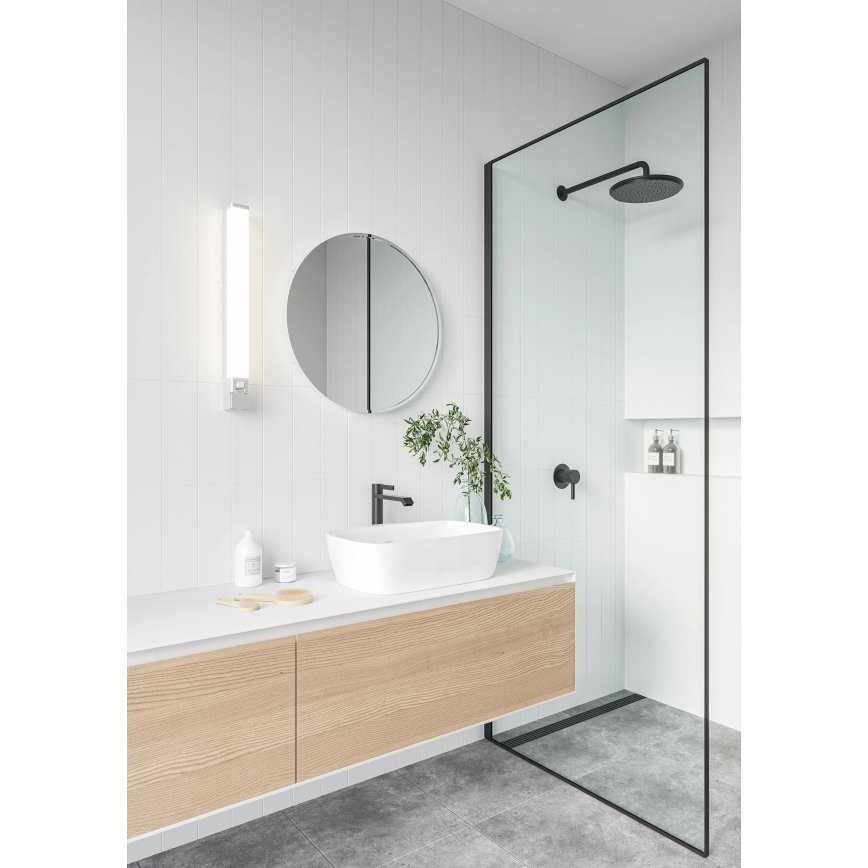Nordlux - LED Koupelnové osvětlení zrcadla se zásuvkou SJAVER LED/15W/230V IP44 60 cm bílá