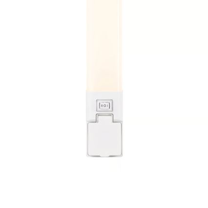 Nordlux - LED Koupelnové osvětlení zrcadla se zásuvkou SJAVER LED/15W/230V IP44 60 cm bílá