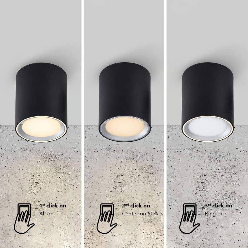 Nordlux - LED Koupelnové bodové svítidlo LANDON LED/6,5W/230V IP44 černá