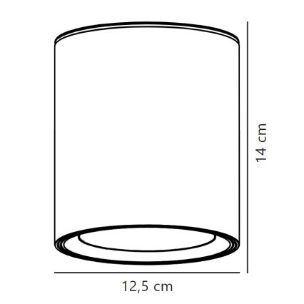 Nordlux - LED Koupelnové bodové svítidlo LANDON LED/6,5W/230V IP44 černá