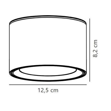 Nordlux - LED Koupelnové bodové svítidlo LANDON LED/6,5W/230V IP44 černá