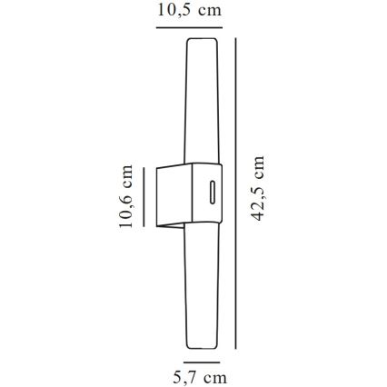 Nordlux - LED Koupelnové osvětlení zrcadla HELVA LED/9W/230V 3000K IP44