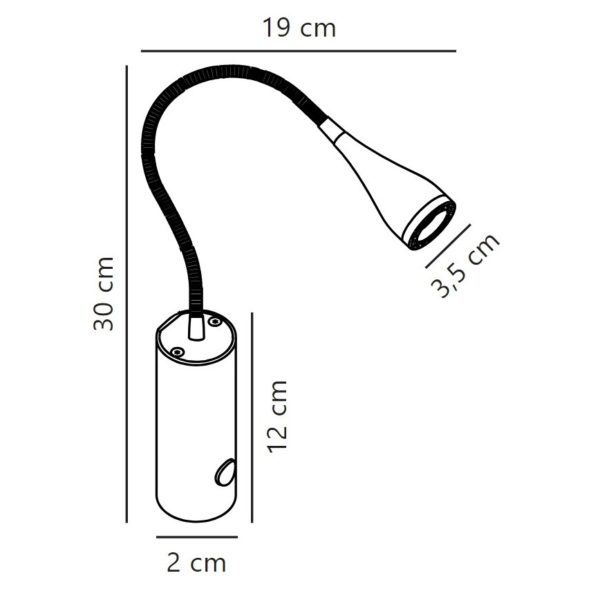 Nordlux - LED Nástěnné bodové svítidlo MENTO LED/3W/230V bílá