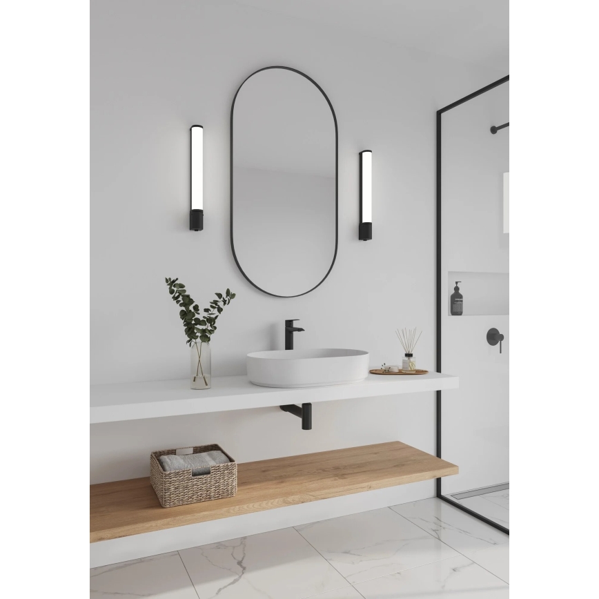 Nordlux - LED Podlinkové svítidlo se zásuvkou MALAIKA LED/6W/230V IP44 černá