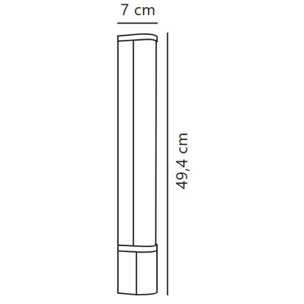 Nordlux - LED Podlinkové svítidlo se zásuvkou MALAIKA LED/6W/230V IP44 černá