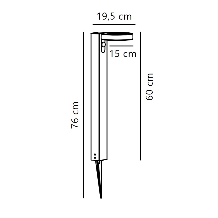 Nordlux - LED Solární lampa se senzorem RICA LED/5W/3,7V IP44