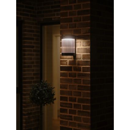Nordlux - LED Solární nástěnné svítidlo se senzorem COUPAR LED/3,2W/5V 3000K IP44 černá