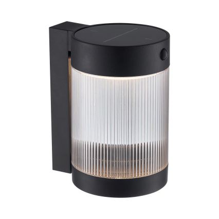 Nordlux - LED Solární nástěnné svítidlo se senzorem COUPAR LED/3,2W/5V 3000K IP44 černá