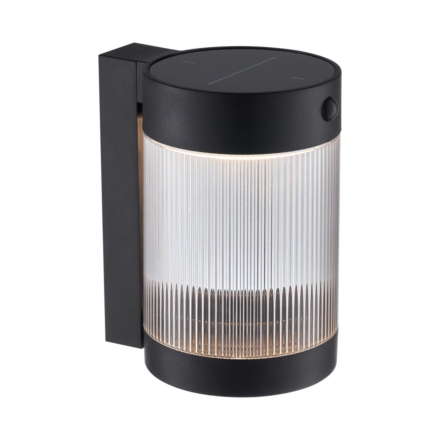 Nordlux - LED Solární nástěnné svítidlo se senzorem COUPAR LED/3,2W/5V 3000K IP44 černá