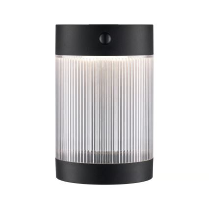 Nordlux - LED Solární nástěnné svítidlo se senzorem COUPAR LED/3,2W/5V 3000K IP44 černá
