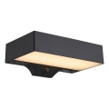 Nordlux - LED Solární nástěnné svítidlo se senzorem MONAY LED/5W/5V 3000K IP44 2000 mAh černá