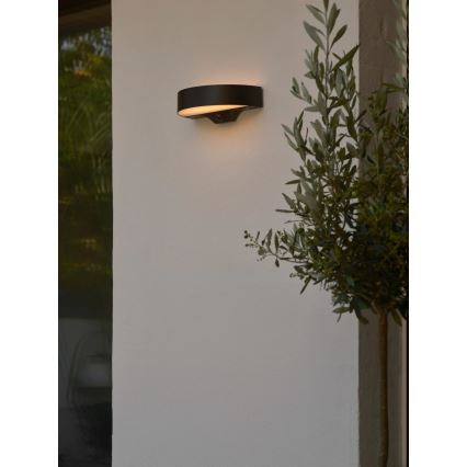 Nordlux - LED Solární nástěnné svítidlo se senzorem MONAY LED/5W/5V 3000K IP44 černá