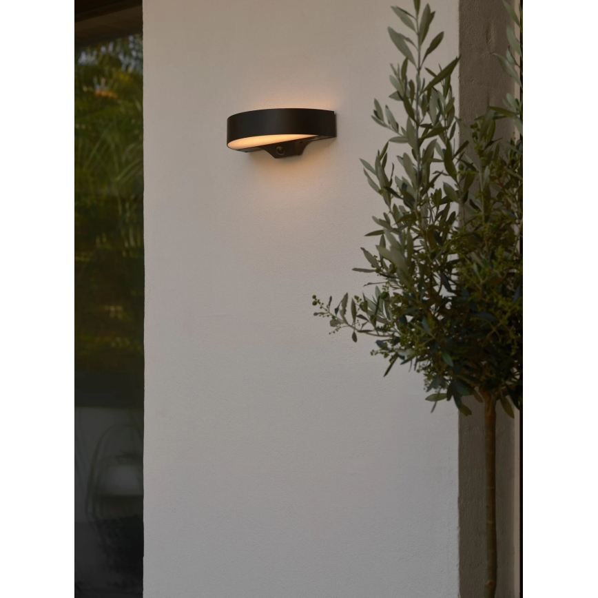 Nordlux - LED Solární nástěnné svítidlo se senzorem MONAY LED/5W/5V 3000K IP44 černá