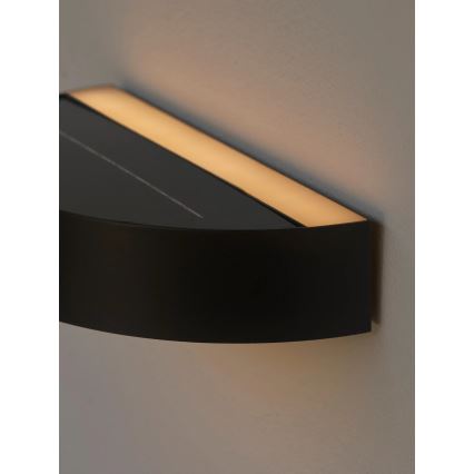 Nordlux - LED Solární nástěnné svítidlo se senzorem MONAY LED/5W/5V 3000K IP44 černá