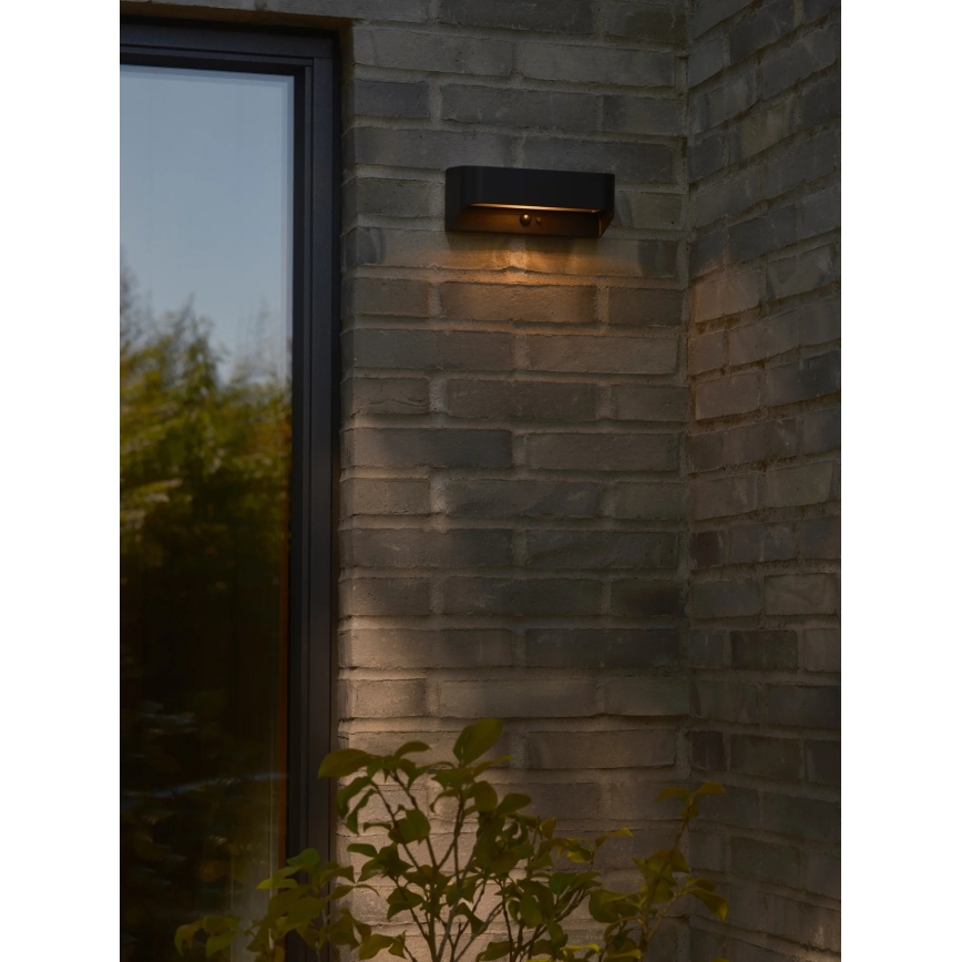 Nordlux - LED Solární svítidlo se senzorem MARCELLIO LED/5W/5V IP54 2200 mAh černá