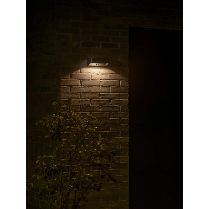 Nordlux - LED Solární svítidlo se senzorem MARCELLIO LED/5W/5V IP54 2200 mAh černá