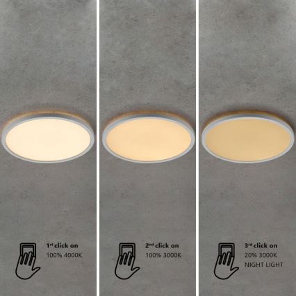 Nordlux - LED Stmívatelné koupelnové stropní svítidlo OJA LED/19W/230V 3000/4000K IP54 pr. 43 cm