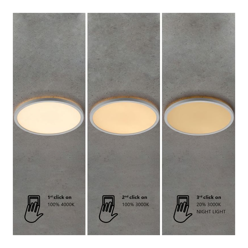 Nordlux - LED Stmívatelné koupelnové stropní svítidlo OJA LED/19W/230V 3000/4000K IP54 pr. 43 cm