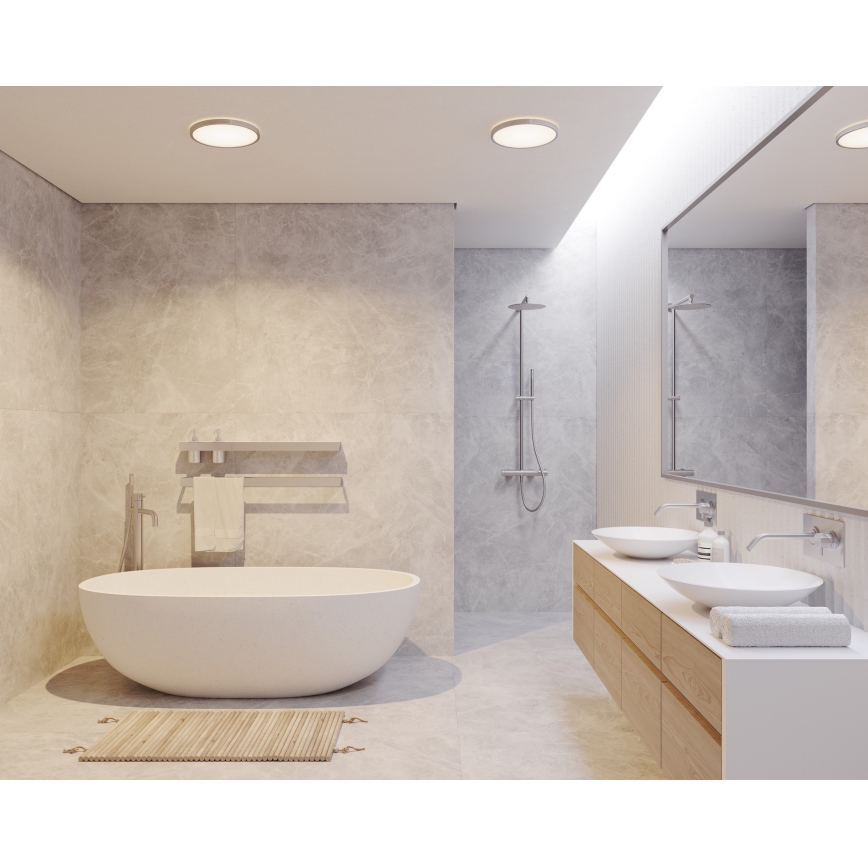 Nordlux - LED Stmívatelné koupelnové stropní svítidlo OJA LED/19W/230V 3000/4000K IP54 pr. 43 cm