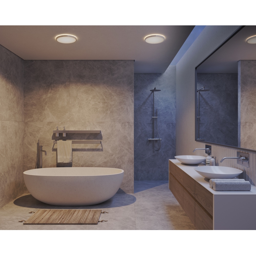 Nordlux - LED Stmívatelné koupelnové stropní svítidlo OJA LED/19W/230V 3000/4000K IP54 pr. 43 cm
