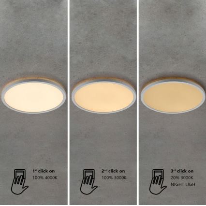 Nordlux - LED Stmívatelné koupelnové stropní svítidlo OJA LED/14,5W/230V 3000/4000K IP54 pr. 30 cm