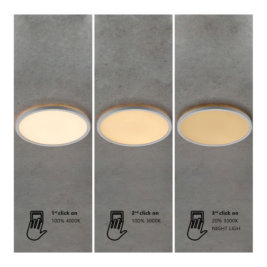 Nordlux - LED Stmívatelné koupelnové stropní svítidlo OJA LED/14,5W/230V 3000/4000K IP54 pr. 30 cm