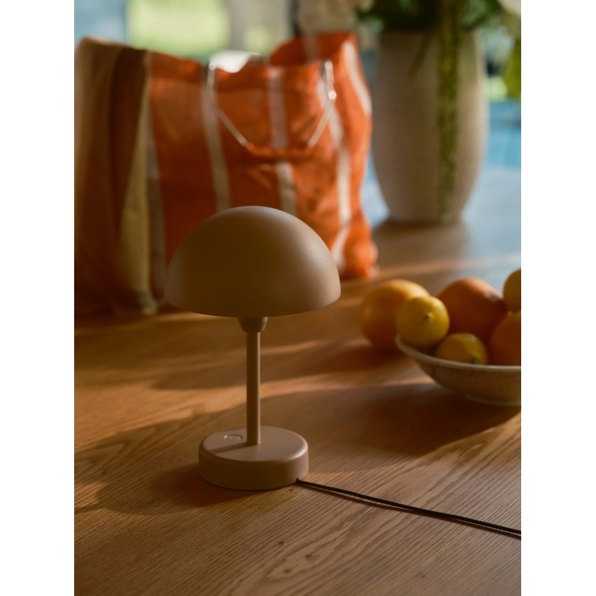 Nordlux - LED Stmívatelná nabíjecí venkovní stolní lampa ELLEN LED/2,8W/3,7V IP44 2200 mAh hnědá