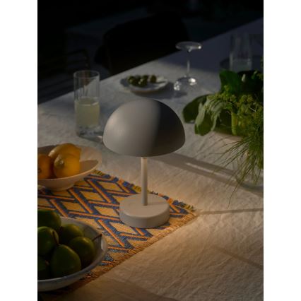 Nordlux - LED Stmívatelná nabíjecí venkovní stolní lampa ELLEN LED/2,8W/3,7V 2200 mAh IP44 šedá