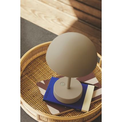Nordlux - LED Stmívatelná nabíjecí venkovní stolní lampa ELLEN LED/2,8W/3,7V IP44 béžová