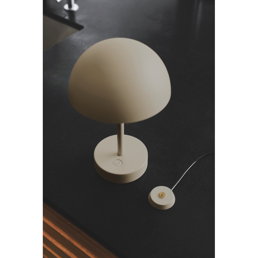 Nordlux - LED Stmívatelná nabíjecí venkovní stolní lampa ELLEN LED/2,8W/3,7V IP44 béžová