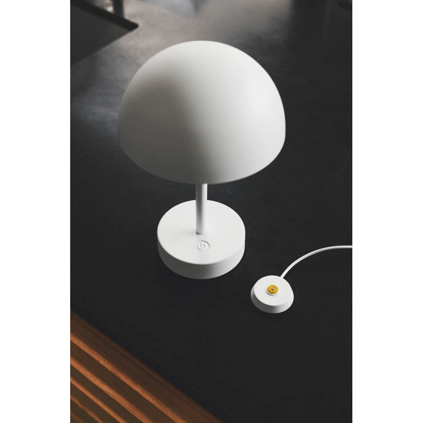 Nordlux - LED Stmívatelná nabíjecí venkovní stolní lampa ELLEN LED/2,8W/3,7V IP44 bílá