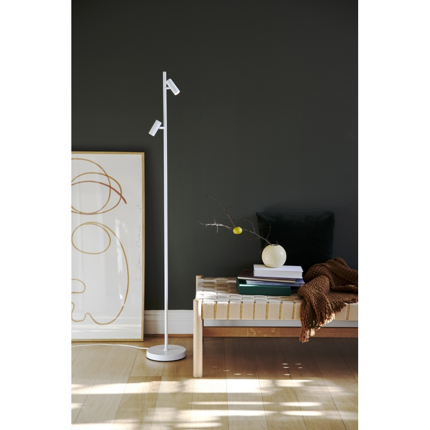 Nordlux - LED Stmívatelná dotyková stojací lampa OMARI 2xLED/3,2W/230V bílá