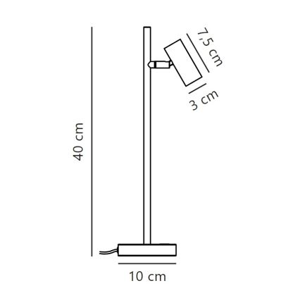Nordlux - LED Stmívatelná stolní lampa OMARI LED/3,2W/230V bílá