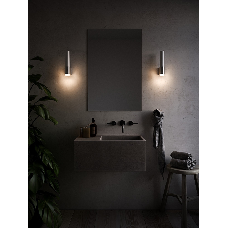 Nordlux - LED Stmívatelné koupelnové nástěnné svítidlo HELVA LED/6,8W/230V IP44 CRI 90 lesklý chrom