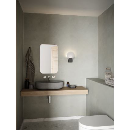 Nordlux - LED Stmívatelné koupelnové nástěnné svítidlo HESTER LED/9,5W/230V IP44 černá