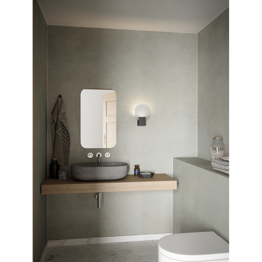 Nordlux - LED Stmívatelné koupelnové nástěnné svítidlo HESTER LED/9,5W/230V IP44 černá