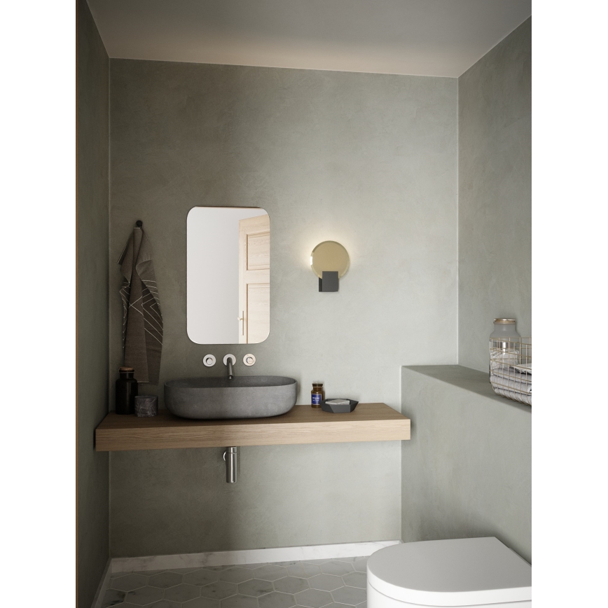 Nordlux - LED Stmívatelné koupelnové nástěnné svítidlo HESTER LED/9,5W/230V IP44 černá