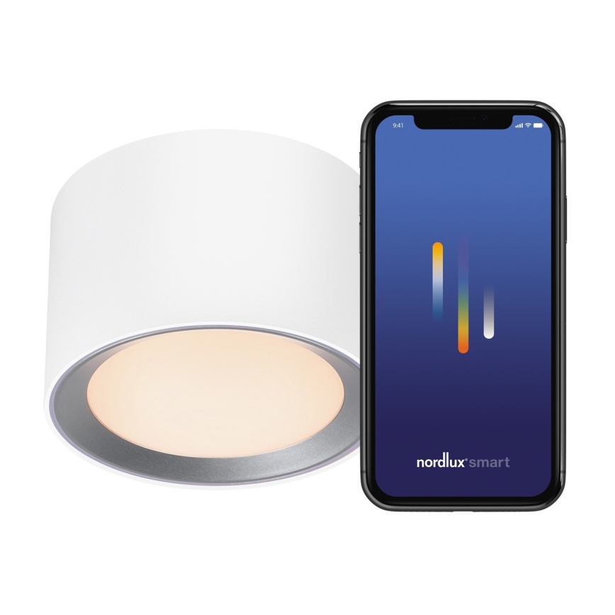 Nordlux - LED Stmívatelné koupelnové bodové svítidlo LANDON SMART LED/8W/230V 2700-6500K IP44 bílá