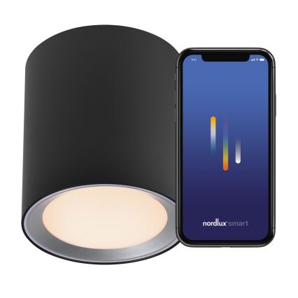 Nordlux - LED Stmívatelné koupelnové bodové svítidlo LANDON SMART LED/8W/230V 2700-6500K IP44 černá