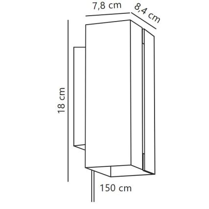 Nordlux - LED Stmívatelné nástěnné svítidlo CURTIZ 2xLED/4,5W/230V černá