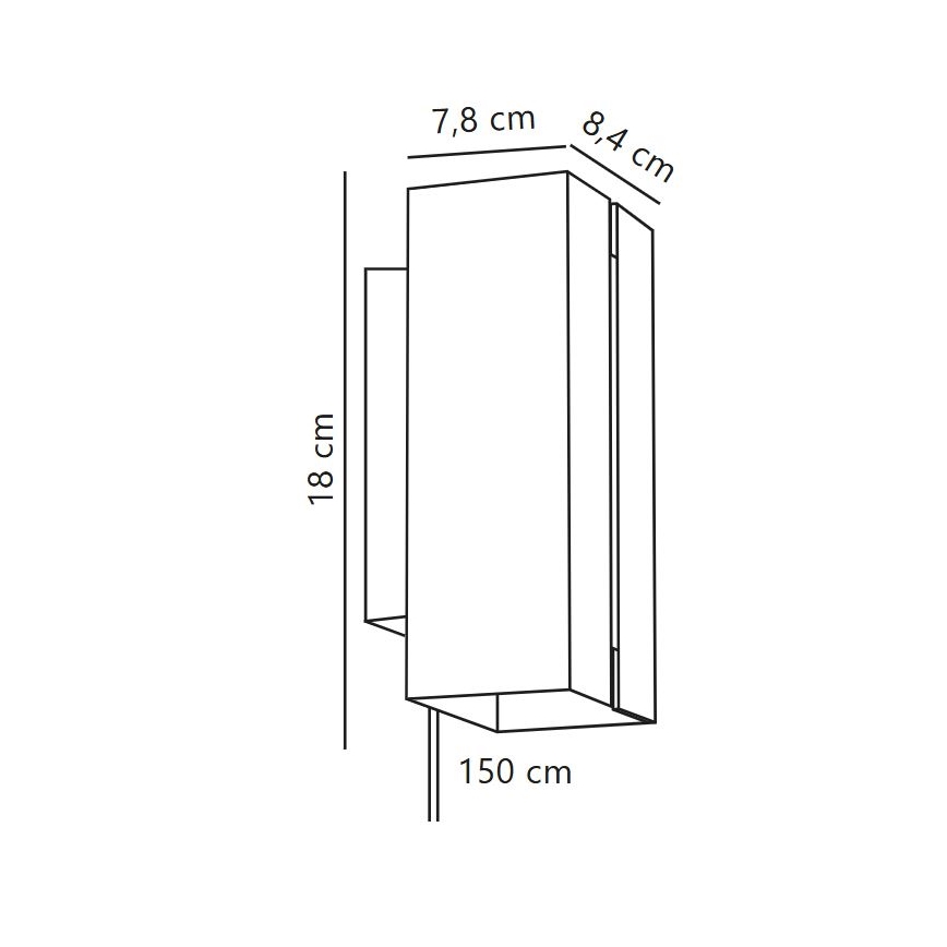 Nordlux - LED Stmívatelné nástěnné svítidlo CURTIZ 2xLED/4,5W/230V černá