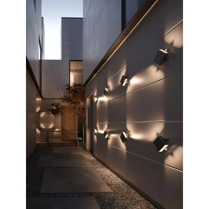 Nordlux - LED Stmívatelné venkovní nástěnné svítidlo TURN LED/13,8W/230V IP54 černá