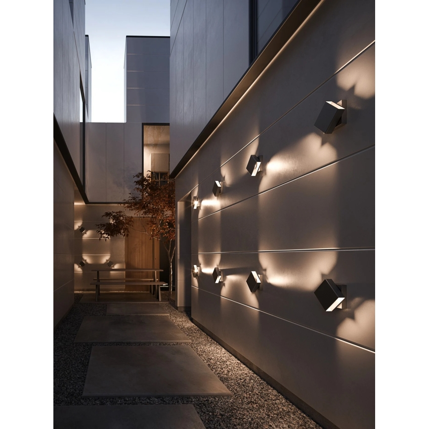Nordlux - LED Stmívatelné venkovní nástěnné svítidlo TURN LED/13,8W/230V IP54 černá