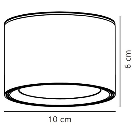 Nordlux - LED Stmívatelné bodové svítidlo FALLON LED/5,5W/230V 2700K pr. 10 cm bílá