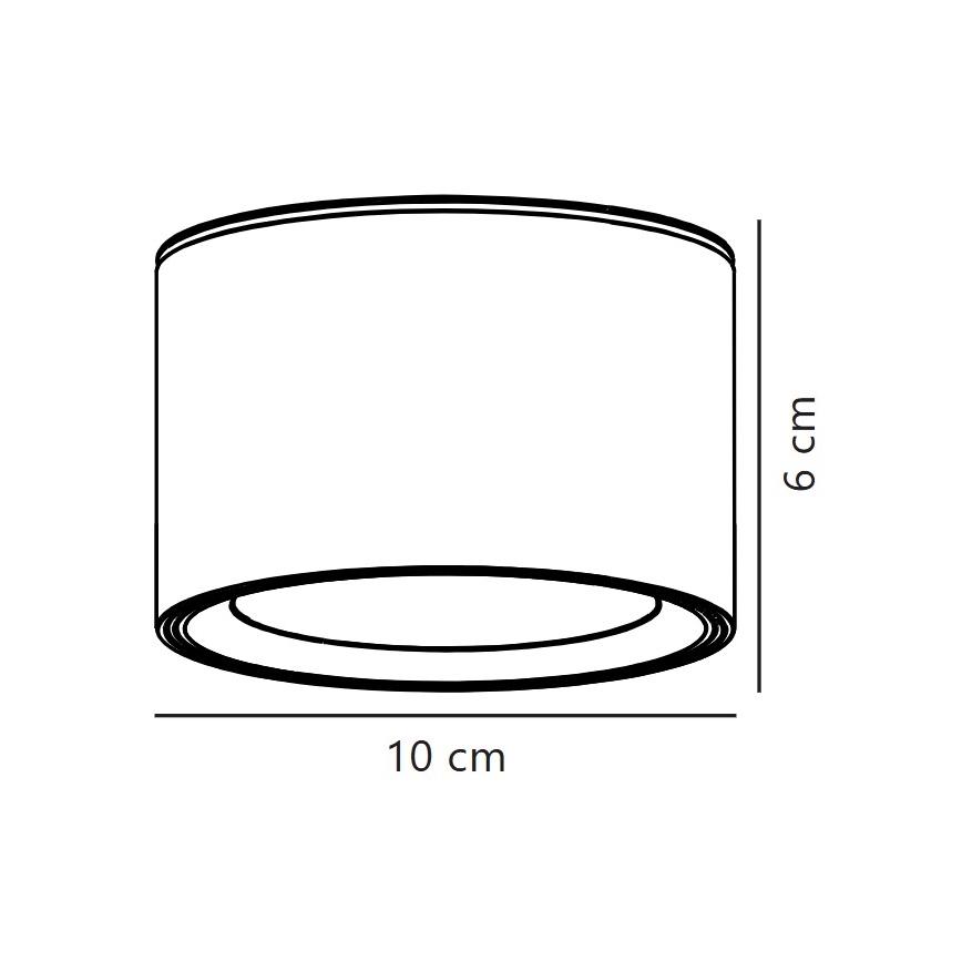 Nordlux - LED Stmívatelné bodové svítidlo FALLON LED/5,5W/230V 2700K pr. 10 cm bílá