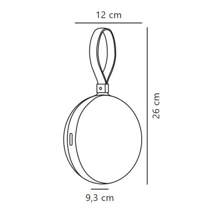 Nordlux - LED Stmívatelné venkovní přenosné svítidlo BRING TO-GO LED/1W/3,7V IP54 zelená